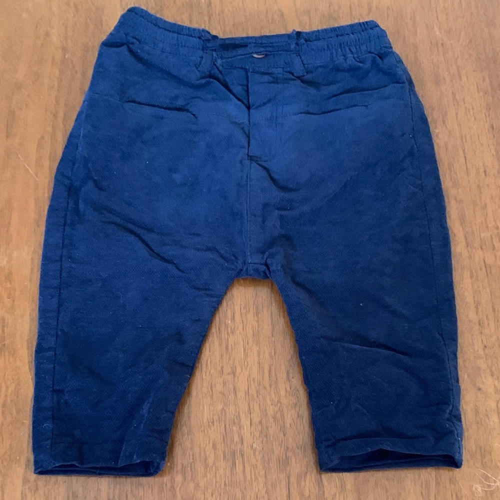 🍊5/$25 Zara Kids Navy Corduroy Trousers size 3-6m